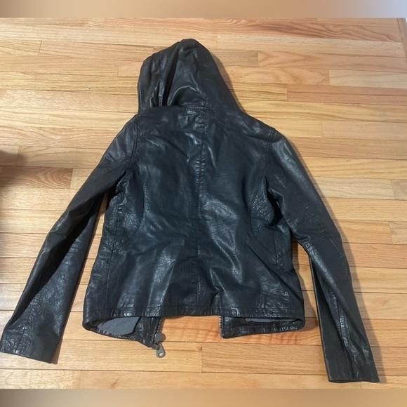 Doma Leather Black Leather Jacket Size Medium - Picture 3 of 7
